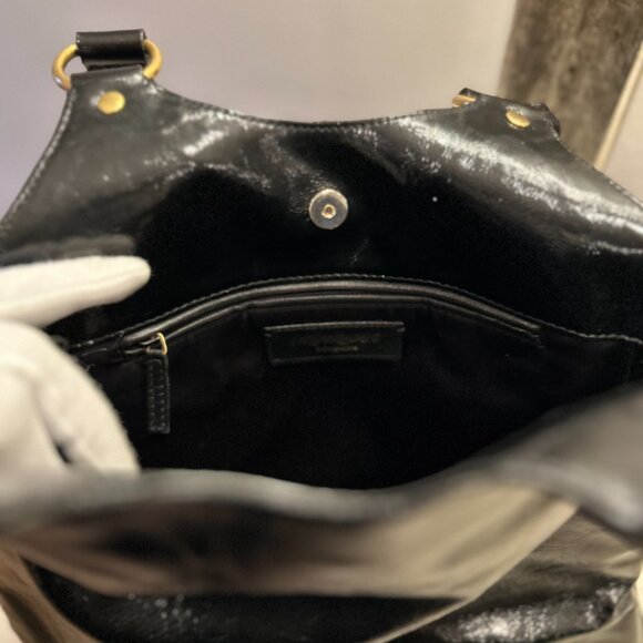 Yves Saint Laurent Vintage Patent Leather Metropolis Rive Gauche Shoulder Bag - Picture 7 of 11